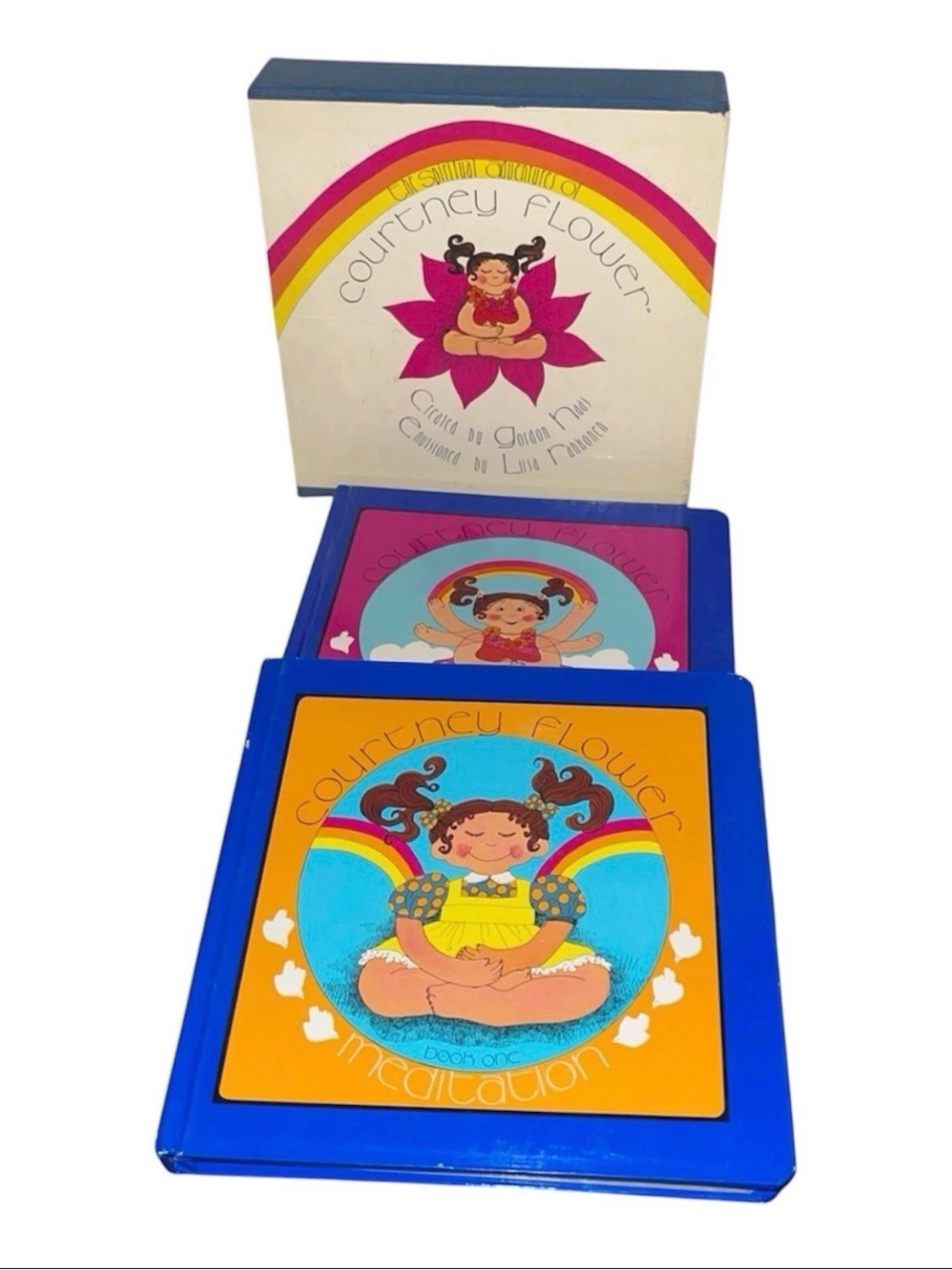 The Spiritual Adventures of Courtney Flower Animated 2 Bookset 1974- Japan